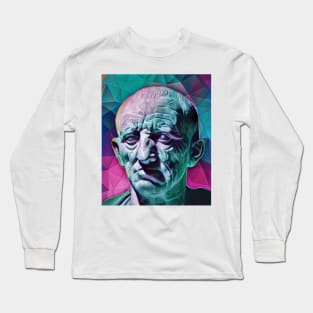 Cato the Elder Portrait | Cato the Elder Artwork 4 Long Sleeve T-Shirt